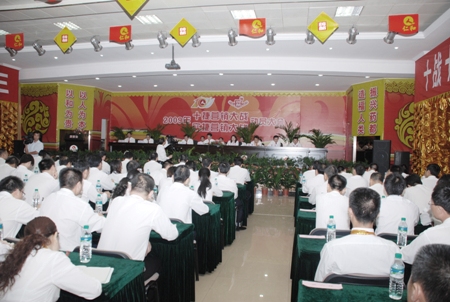 集團(tuán)公司舉行2009年度“十捷營銷大戰(zhàn)”動(dòng)員大會(huì)